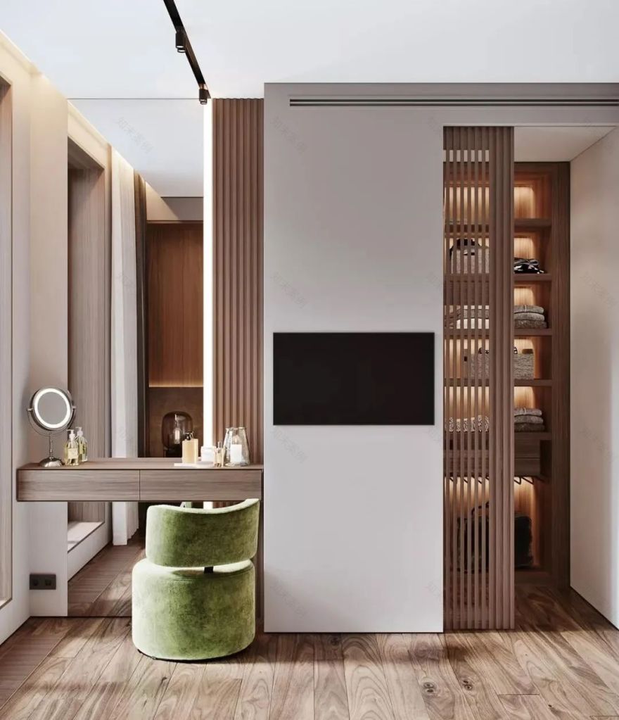 莫斯科 115㎡原木极简,温馨时尚空间设计-37