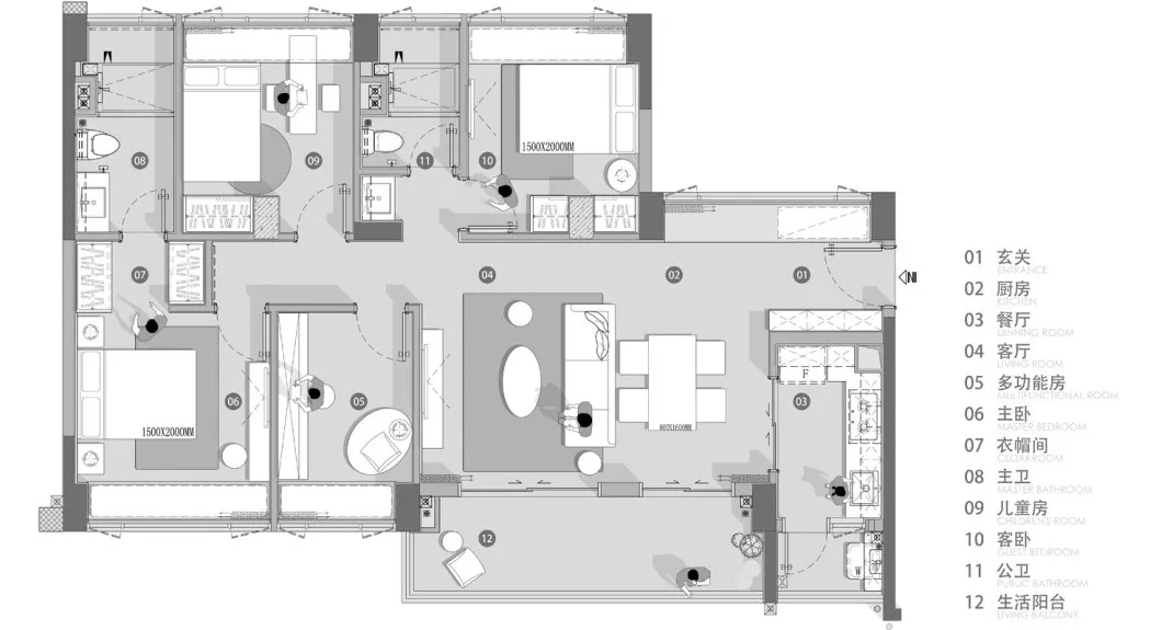深铁瑞城精装样板房丨中国深圳丨广州市柏舍装饰设计有限公司-69