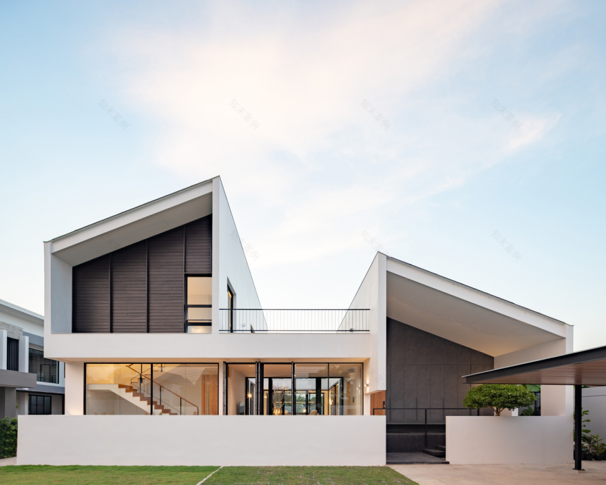 曼谷郊区诗意空间 · 多庭院住宅-25