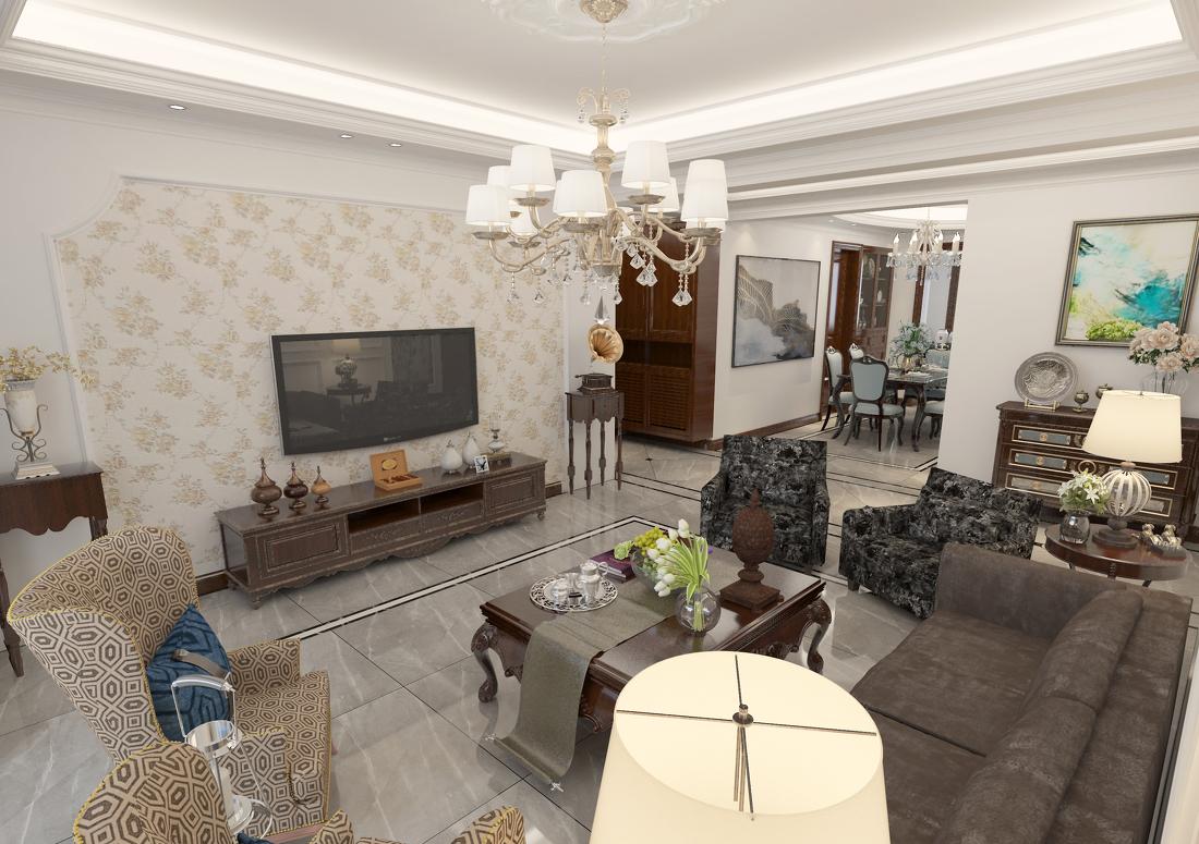 
鑫堡御园于府简欧方案 -3