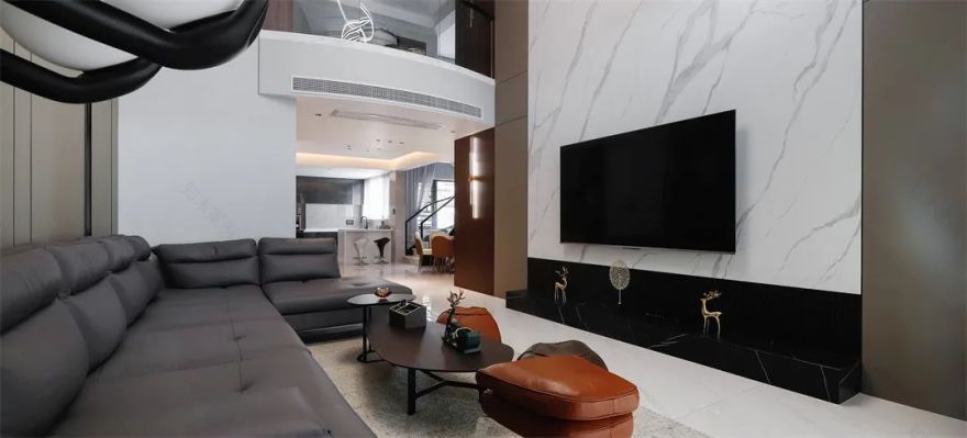 大唐设计丨美的湾150㎡叠墅,极简与艺术的双向奔赴-88