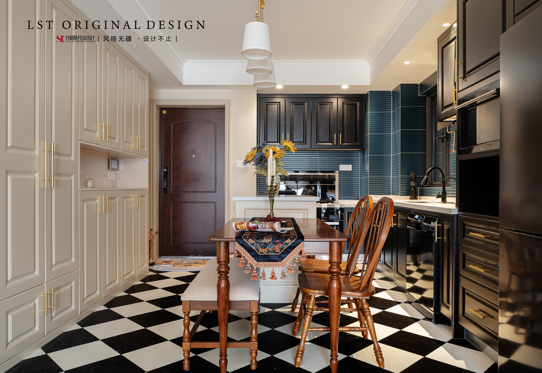 斑斓时光复古客厅设计-17