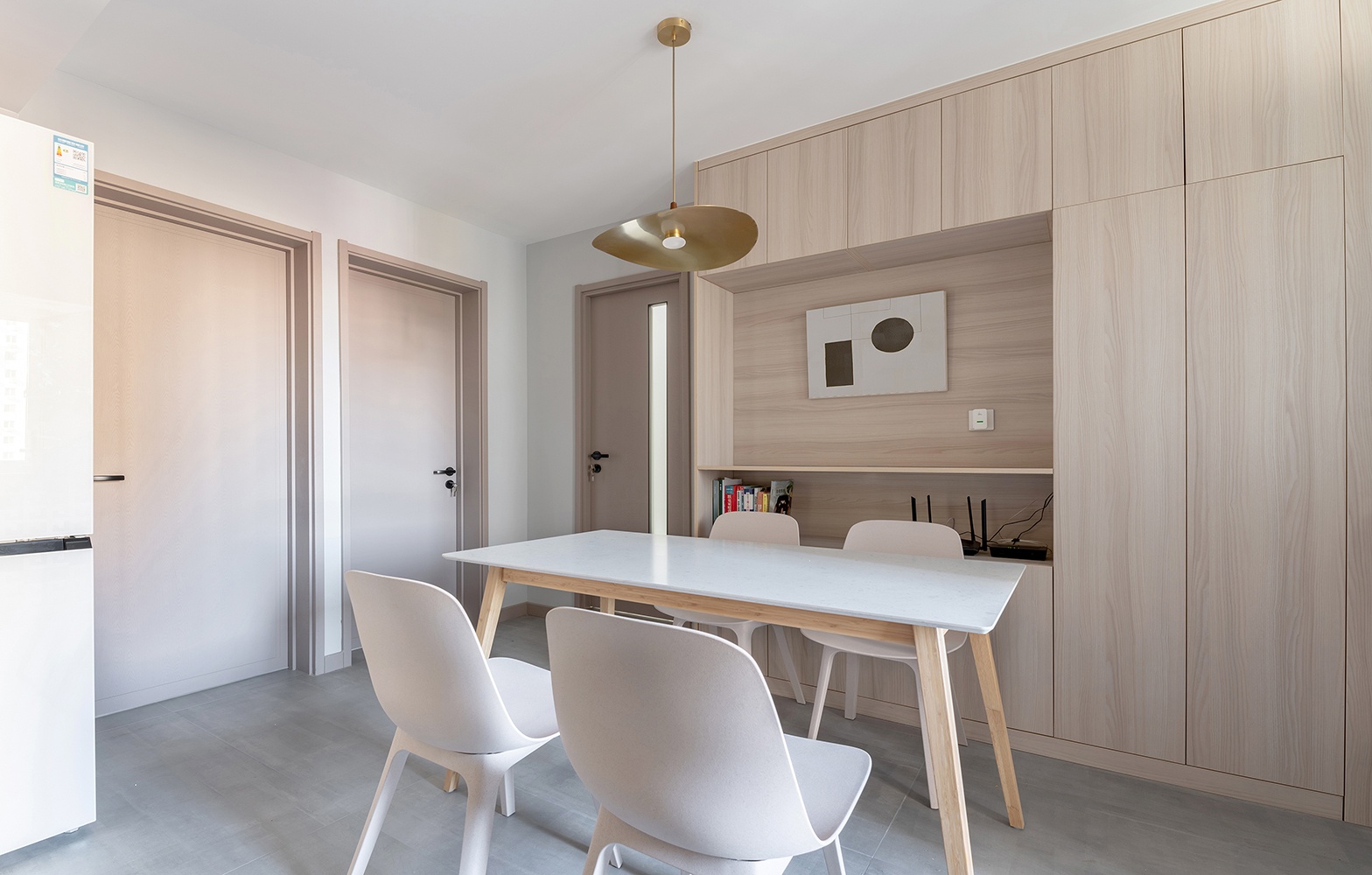 【久栖设计】46㎡学区房原木风，爆改餐厨一体，还能拥有三分离-2