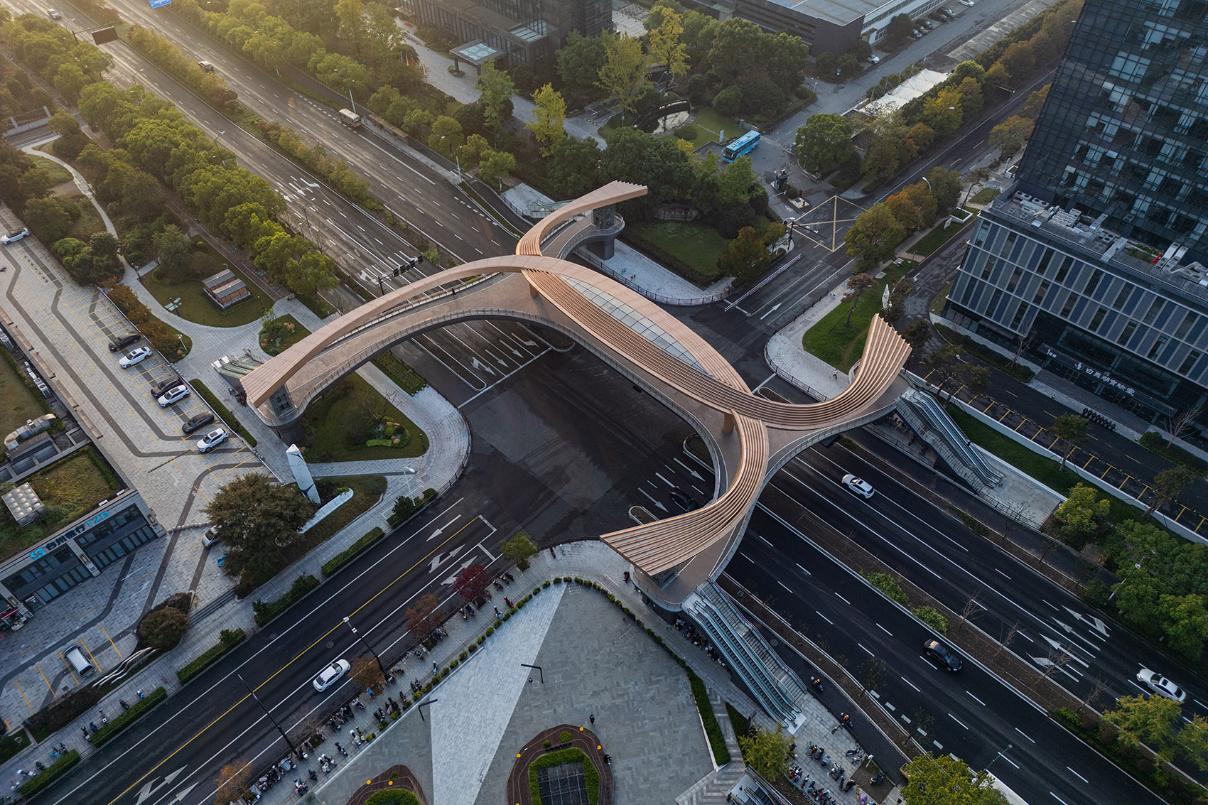 滨康路聚才路口人行天桥丨中国杭州丨中国联合工程有限公司-10