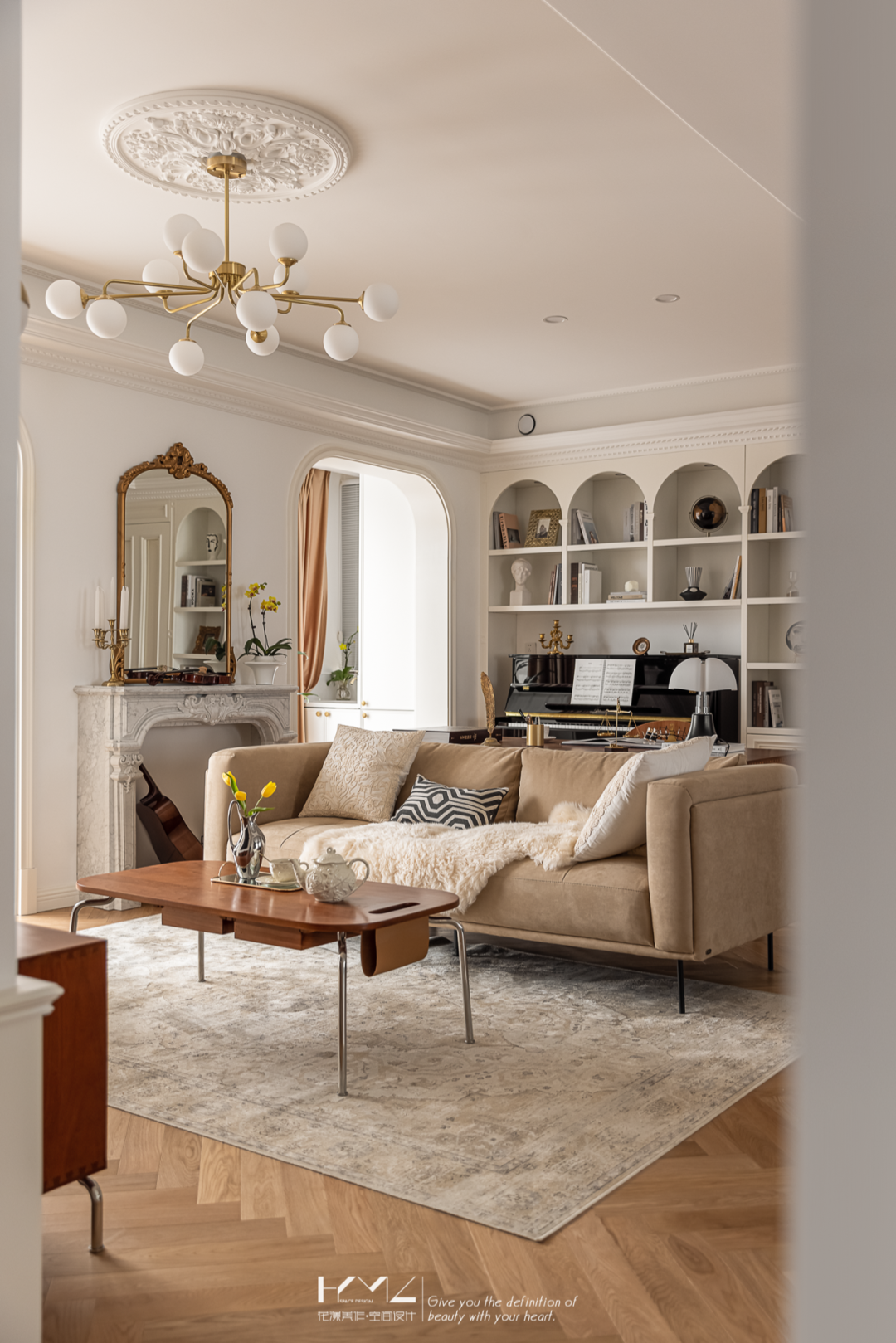 南京大名城紫金九号法式浪漫住宅设计丨中国南京丨花漾美作·空间设计-54