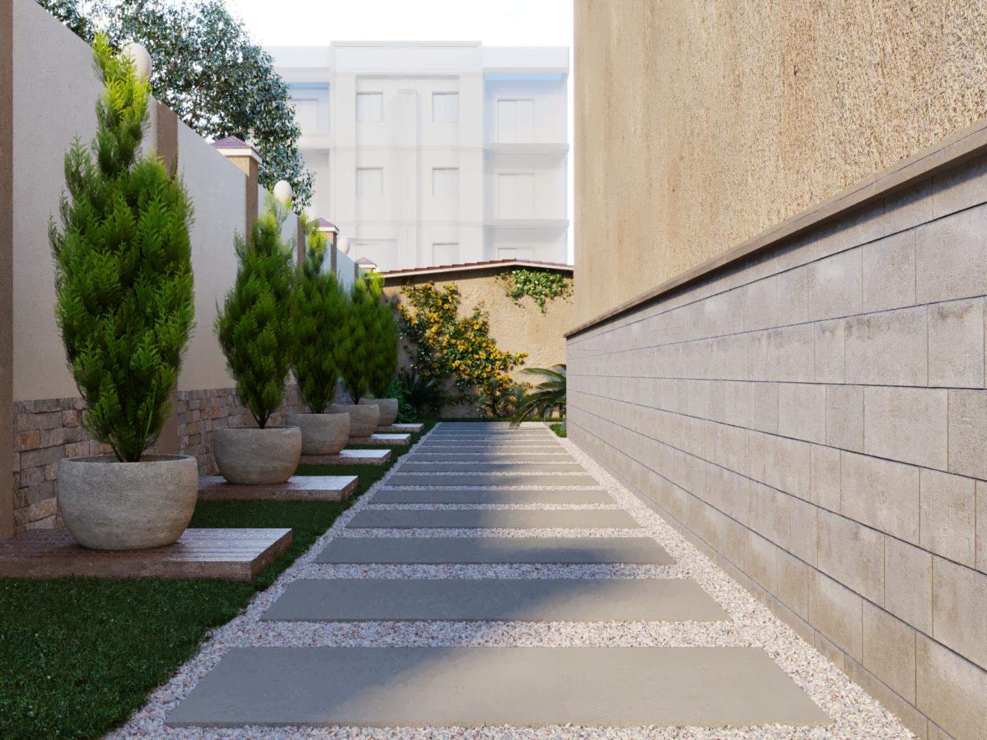 别墅花园和围栏设计-6