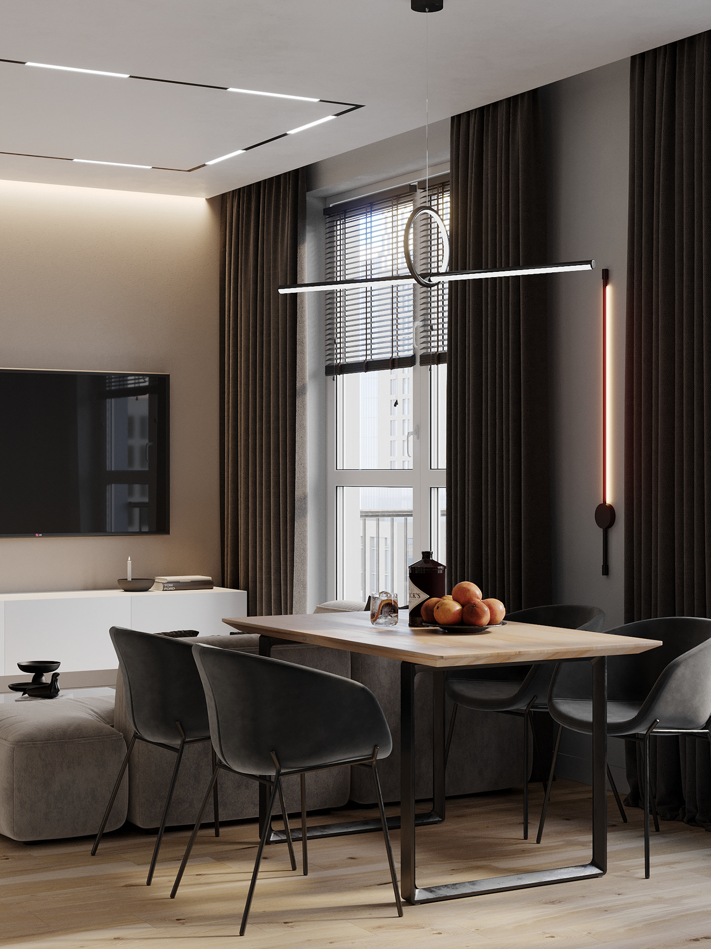 深色系空间设计 精致格局，不同凡响-8