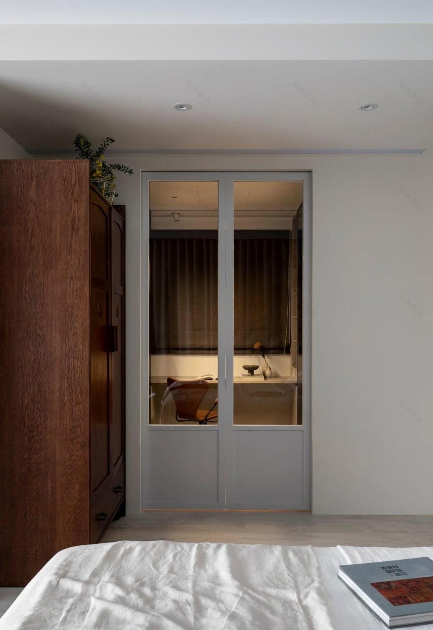 奶油系无主灯家居空间设计丨中国海淀丨周维平-34