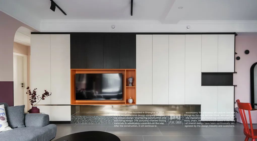 上海 102 平北欧风之家,粉色++ 白色++ 黑色大胆用色,储物空间超强-43