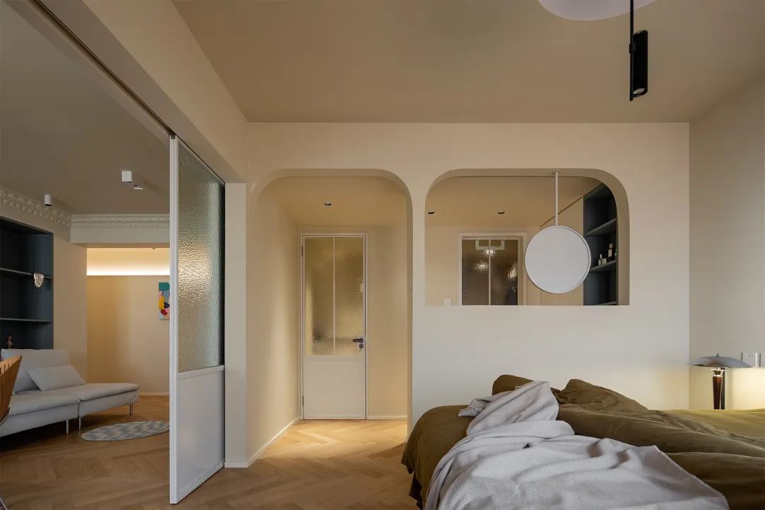 70㎡小黑屋变身法式“奶色治愈系”丨中国北京丨云深空间设计事务所-68