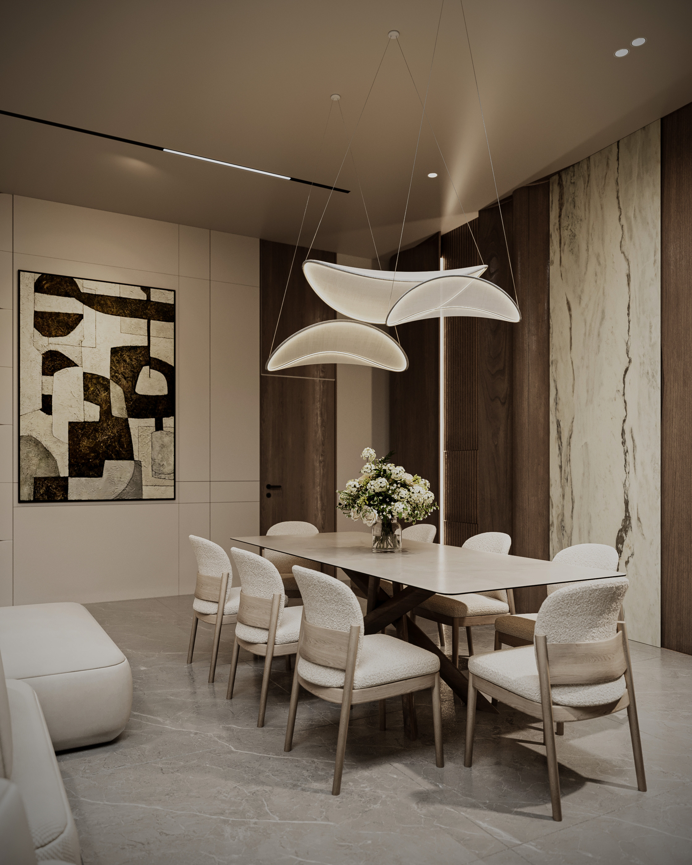 现代客厅与餐厅丨沙特阿拉伯-18