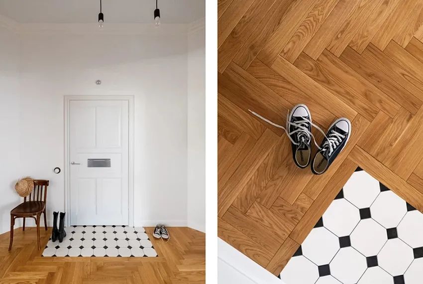 110㎡世中期现代主义人字地板住宅-7