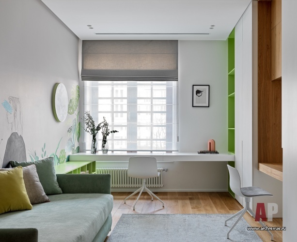 Современная 2-х этажная квартира с атмосферой загородного дома, 200 кв. м-61