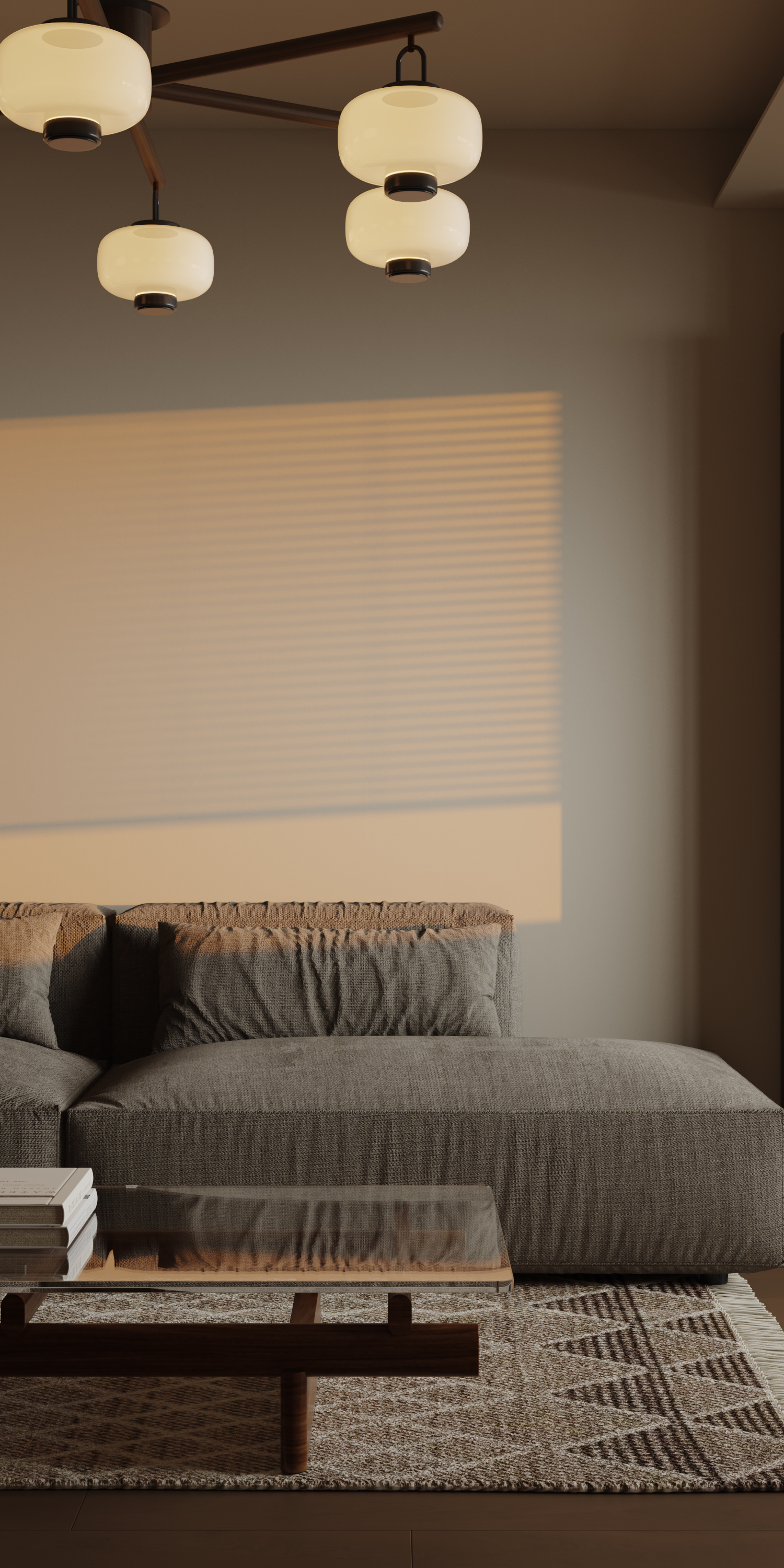 日落余晖映进的咖色小家-9