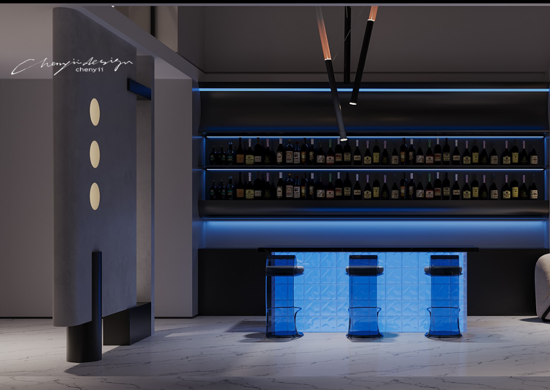 蓝调时刻 · 法式优雅与极简主义的完美融合丨中国洛阳丨忱意空间设计研究室-29