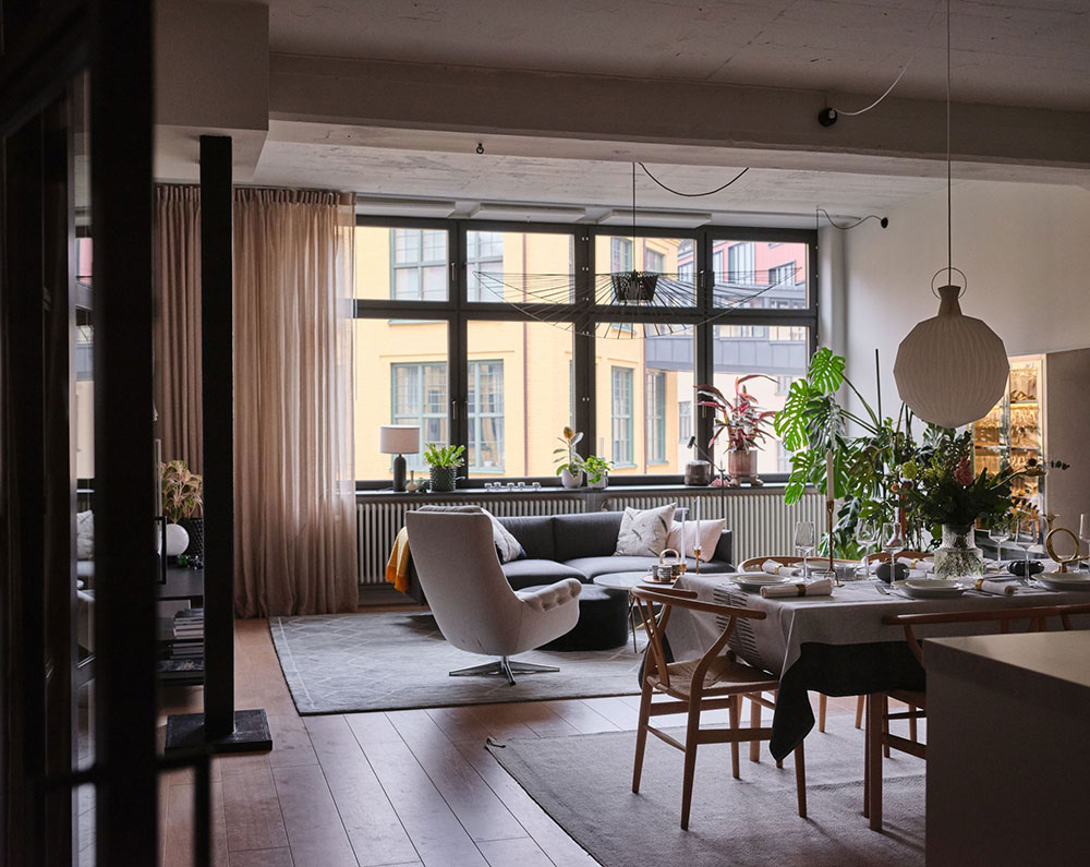 斯德哥尔摩优雅低调工业风公寓-7
