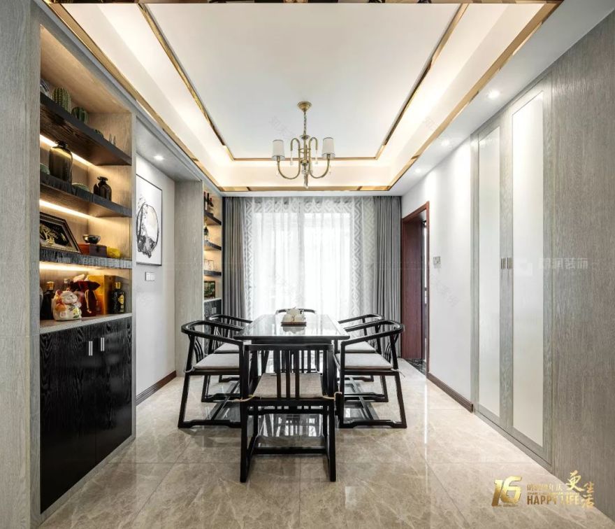 成都龙湖听蓝湾新中式家居设计,优雅轻奢致敬历史传承-63