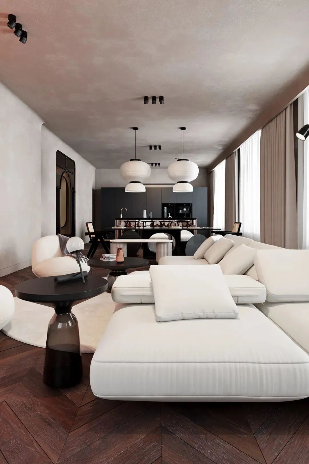 乌克兰基辅设计风尚 | 简约温暖，精英感十足-133