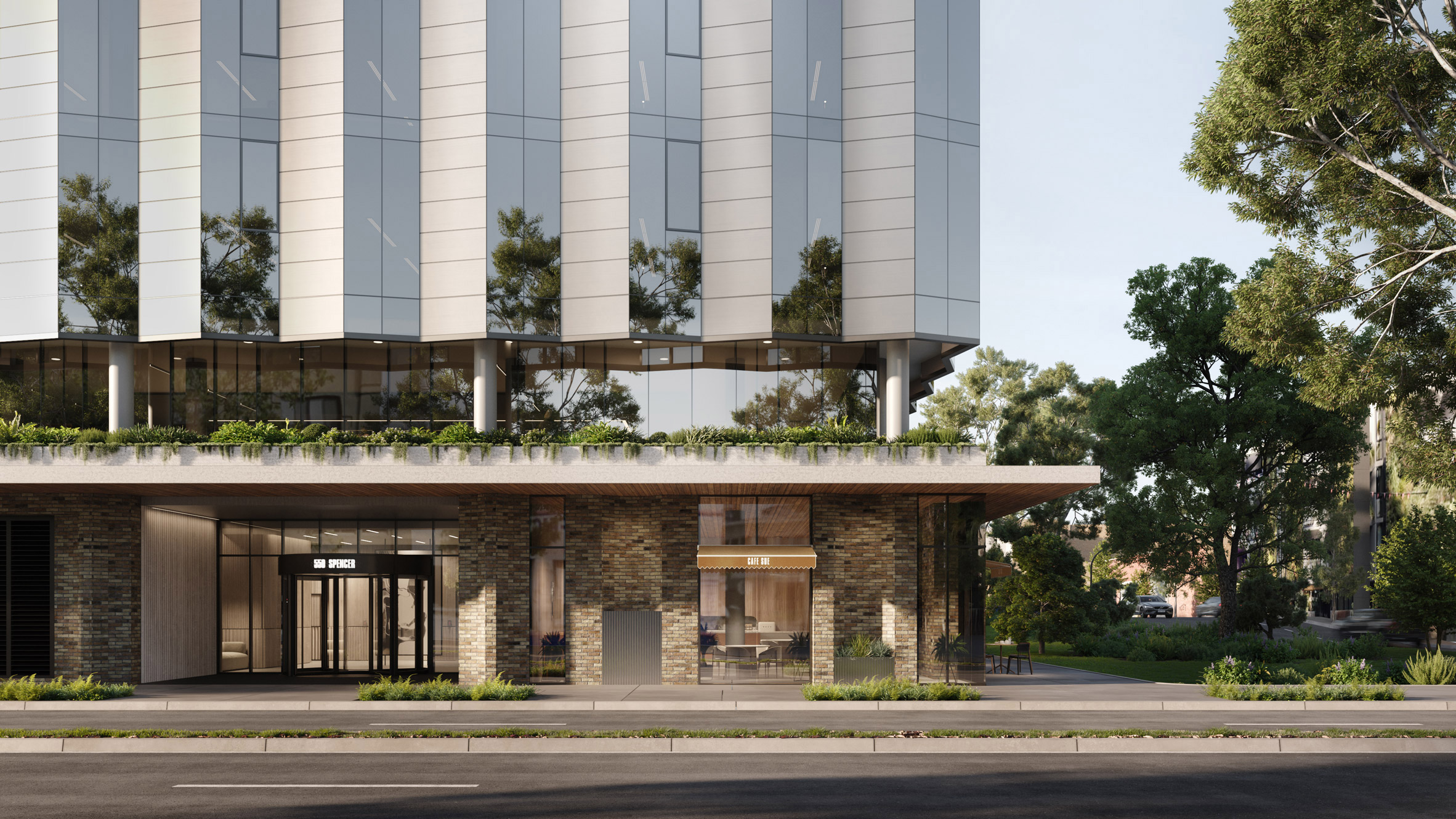 墨尔本 550 Spencer 办公楼 | 太阳能立面,开创澳洲先河-0