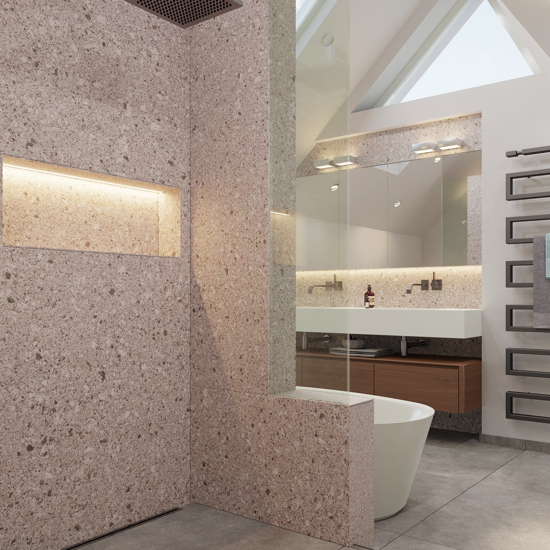 Masterbad & WC 室内设计丨Marc Mates‐Innenarchitektur-3