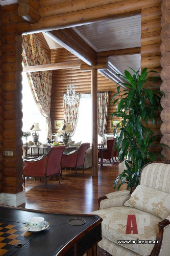 两层英式古典风格原木住宅-27