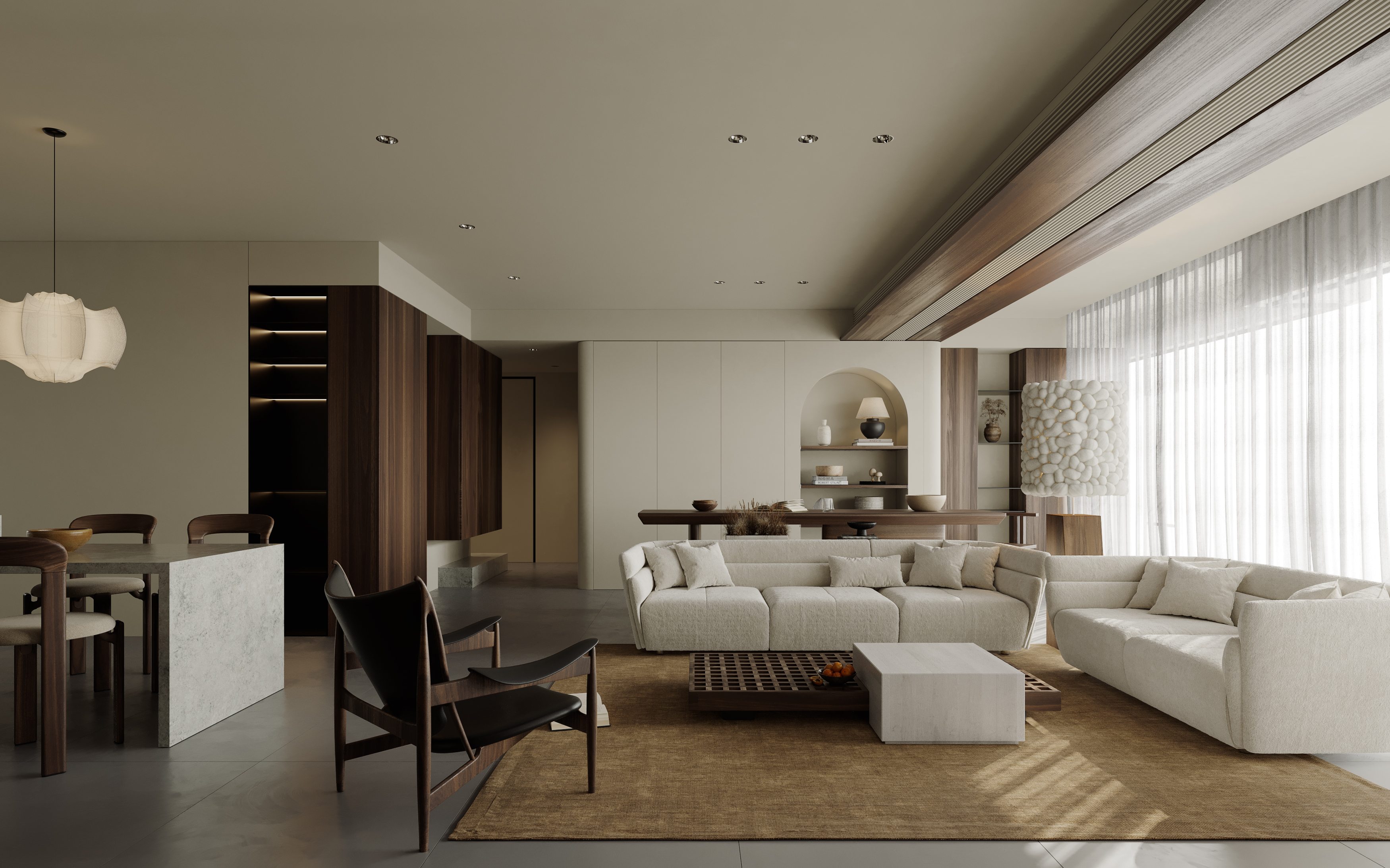 中古客厅,阴天卧室丨白刻-5