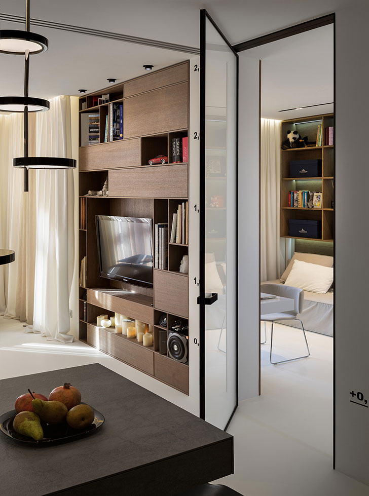 乌克兰极简公寓 | 44 平方的艺术之家-14