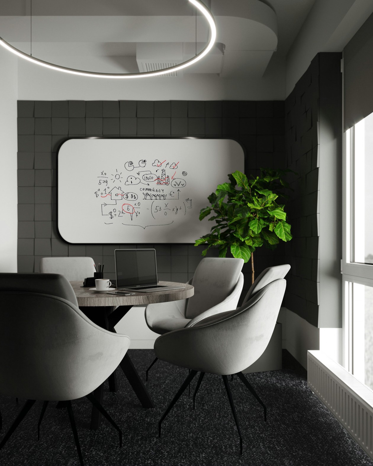 735㎡简约风办公空间设计-4