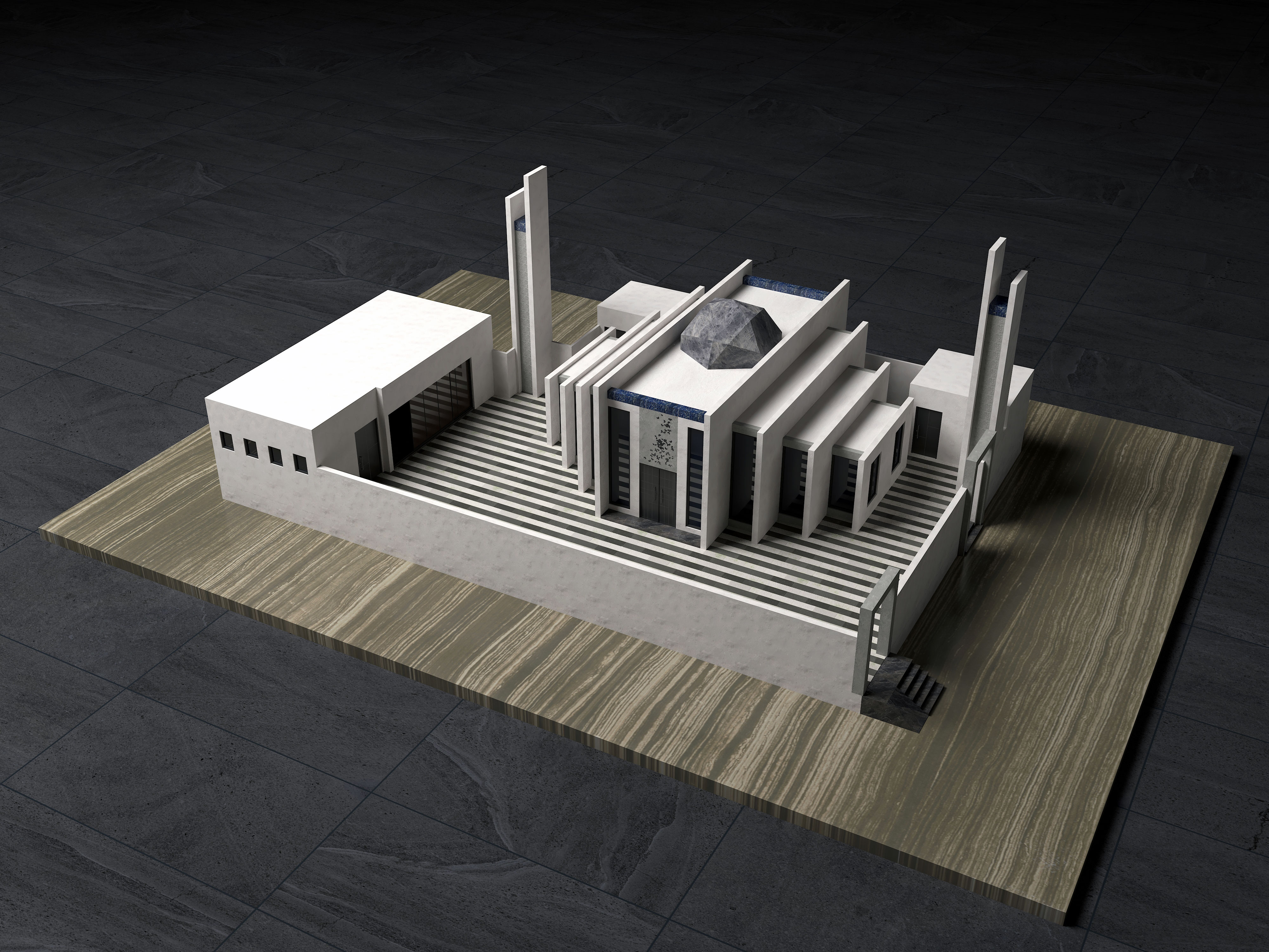 体积清真寺设计-2