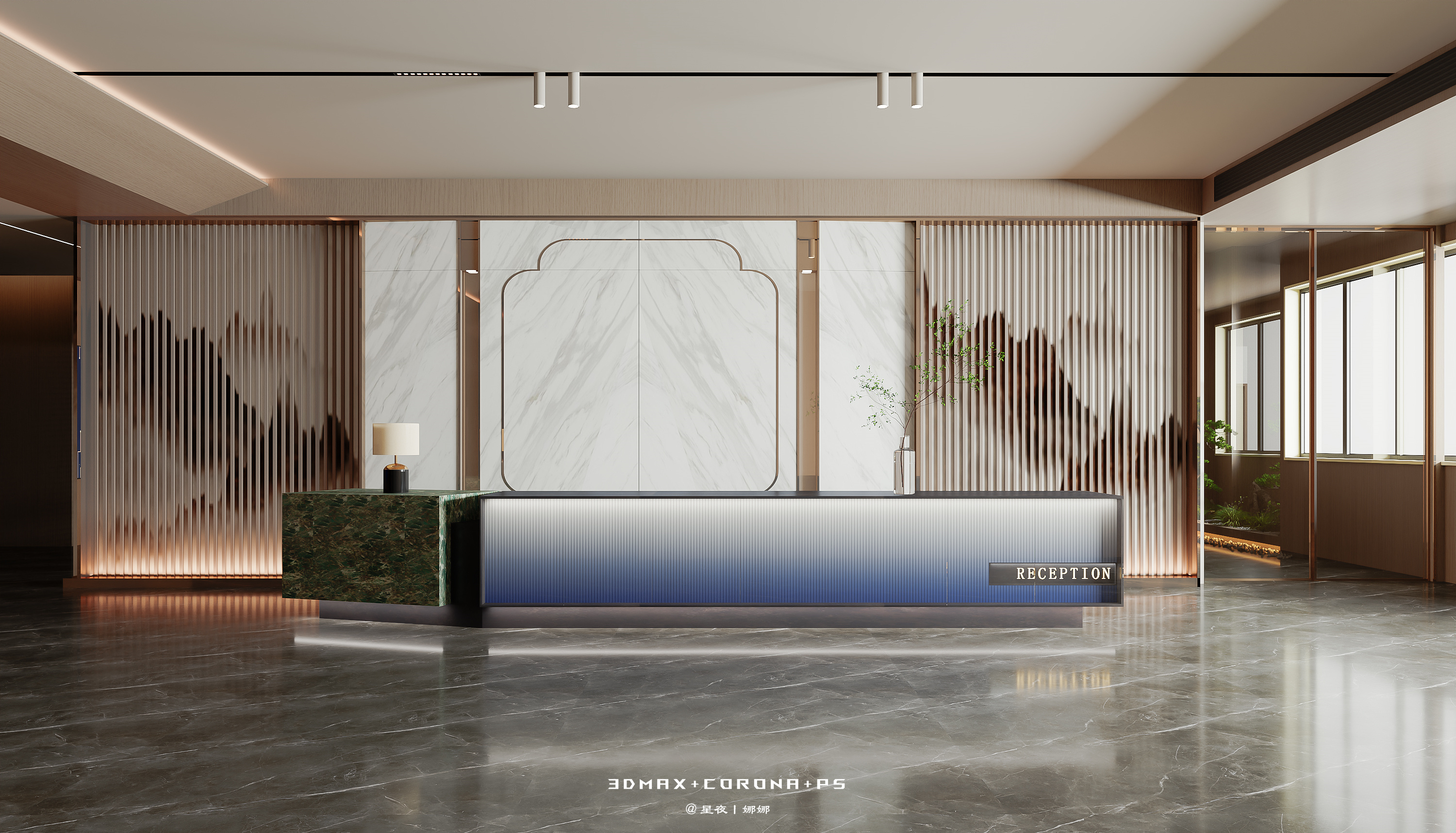 现代简约的高级--简约中式办公会所-0