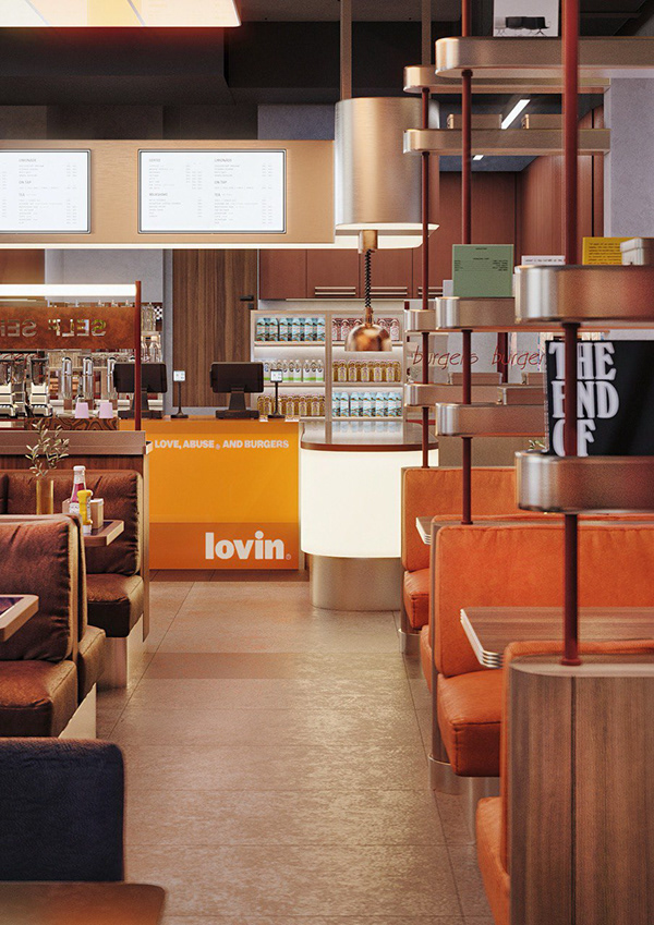 乐事汉堡店（注：LOVIN可能是品牌名，音译接近乐事 ，БУРГЕРНАЯ意为汉堡店 ） 丨俄罗斯莫斯科-9