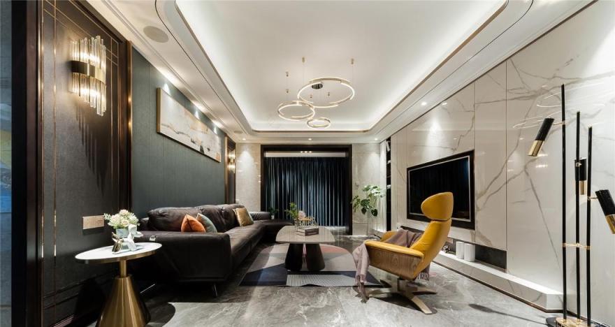 120㎡老气精装房掰成时髦精致轻奢风-21