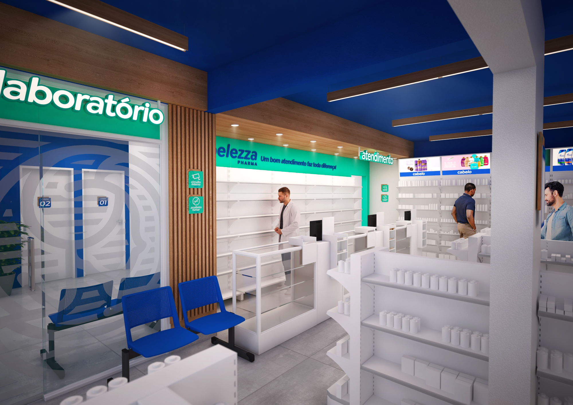 Belezza Pharma Drugstore Signage | Comunicação Visual-4