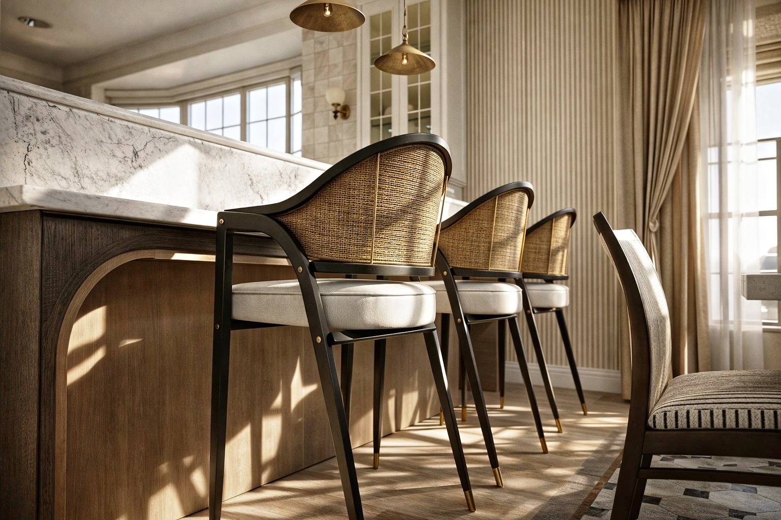 Modern Luxury Dining & Kitchen Interior Visualization-3