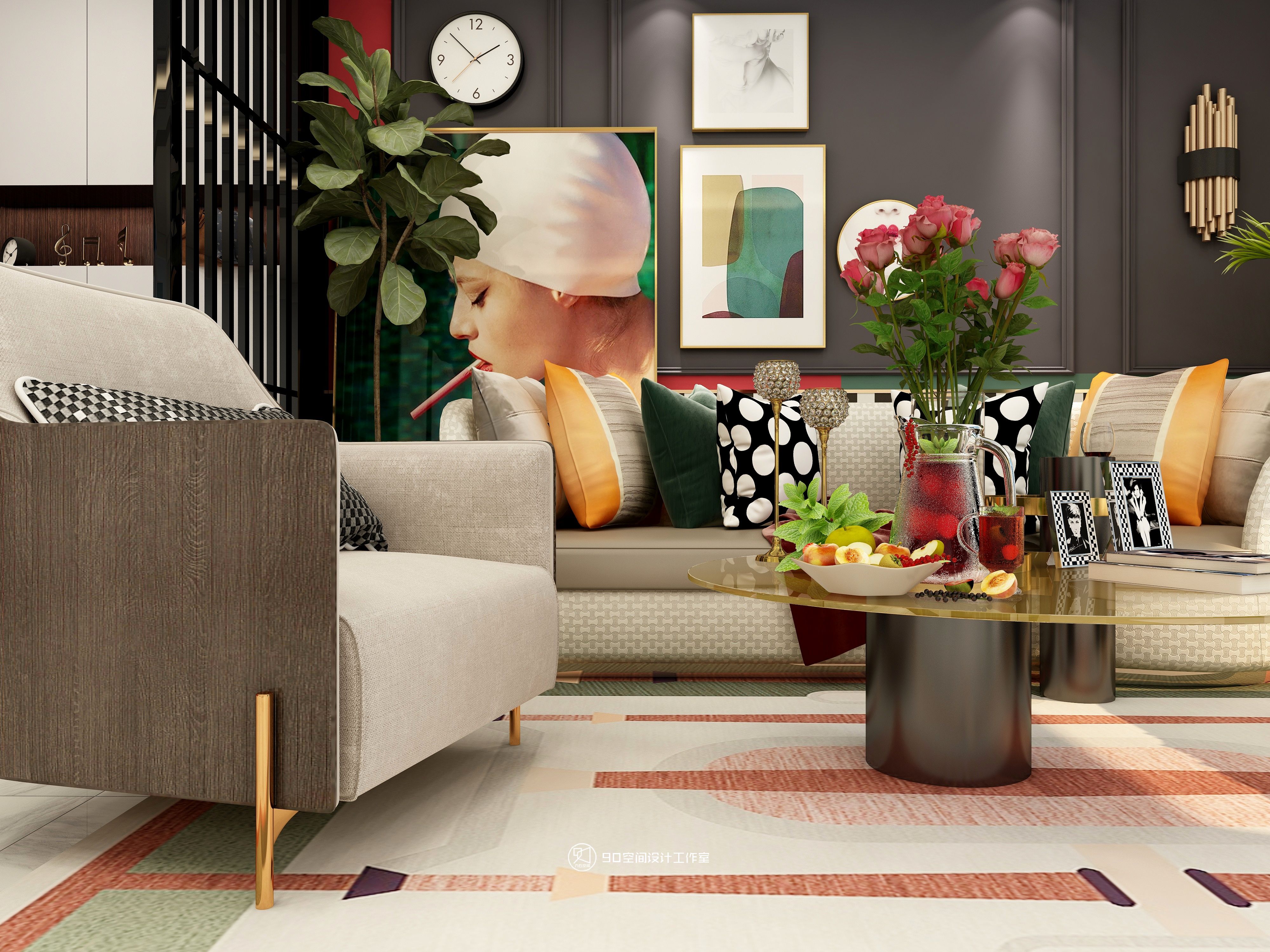 修炼爱情 · 轻奢 90 平方 2 房 2 厅 1 卫设计-21