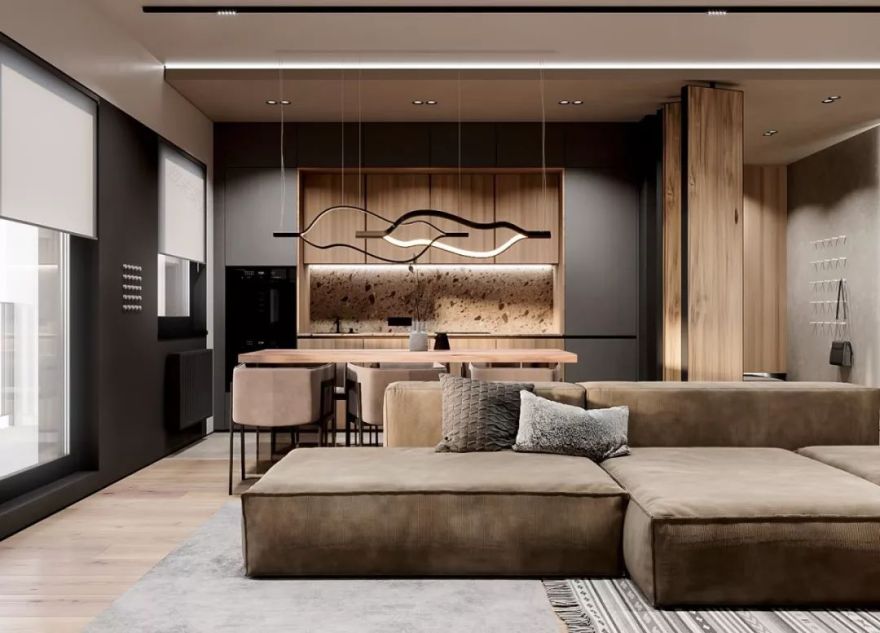 黑酷炫住宅,活力十足的设计魅力-64