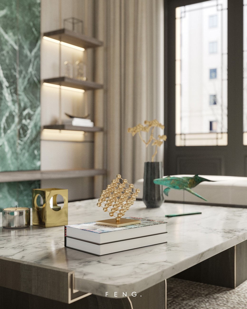 现代中式·总裁府邸 · 卓越海畔山复式样板房丨中国中山丨锋 FENG.-28