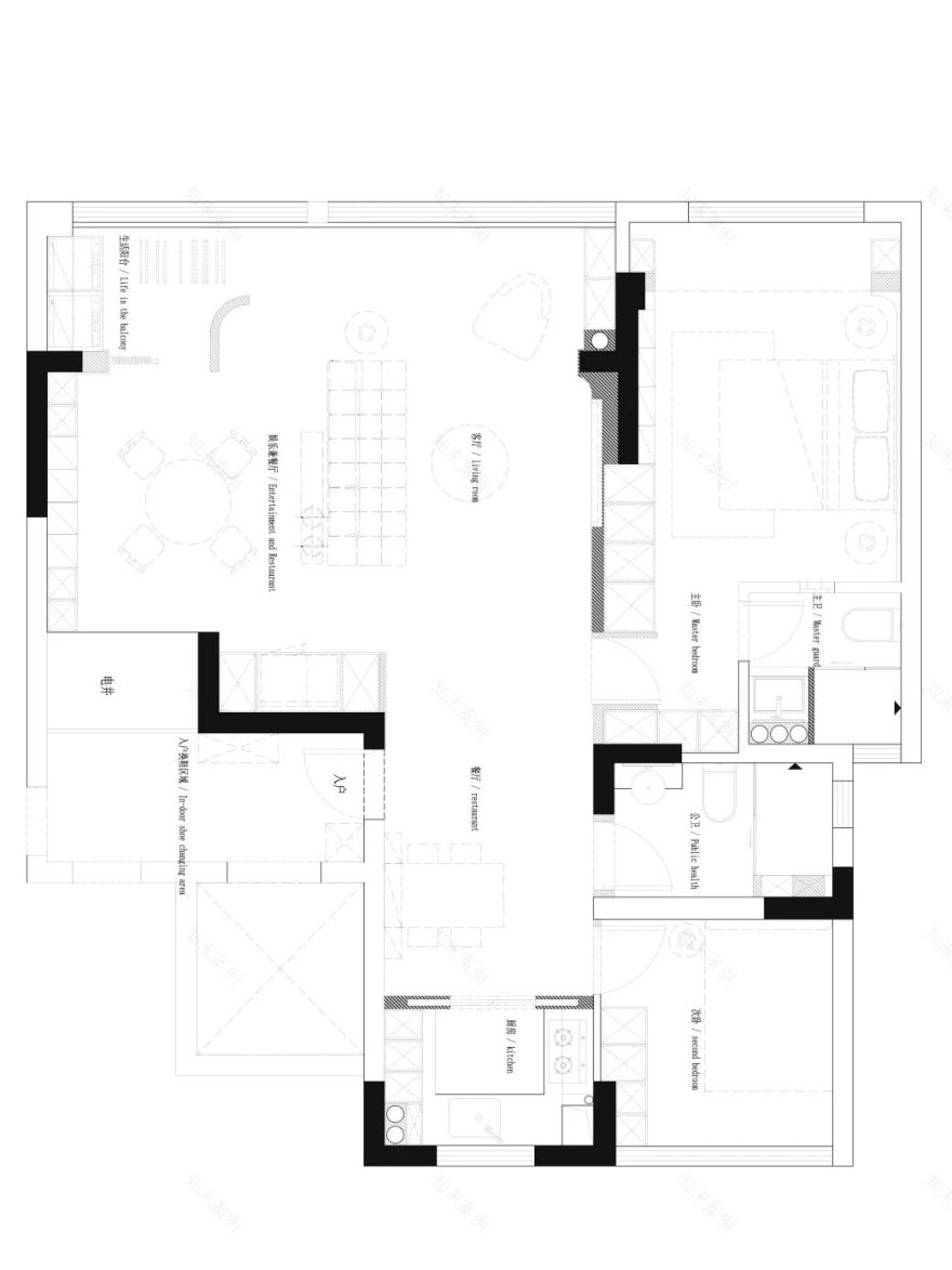 音乐老师的深色调温暖之家-12