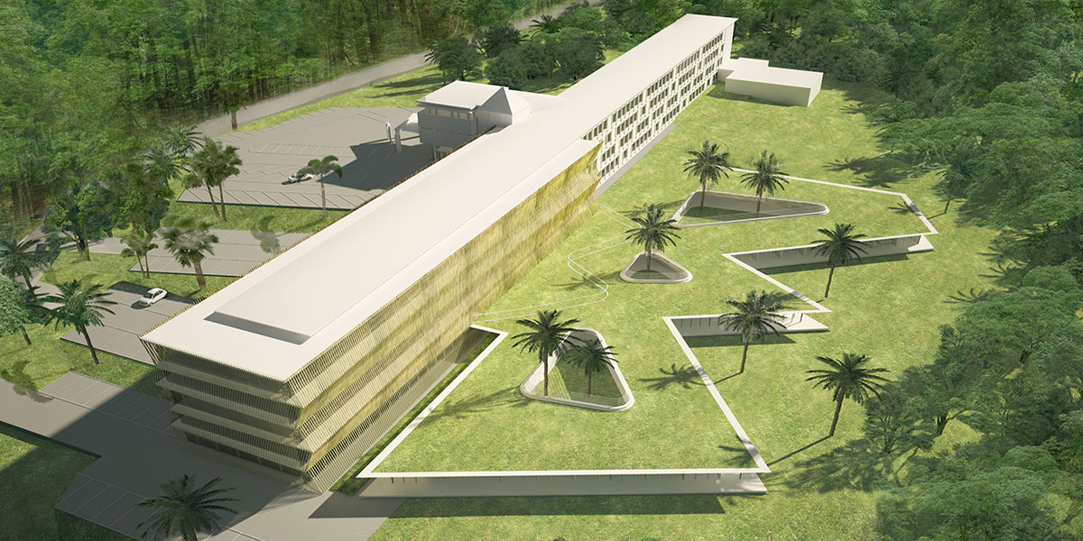 热带森林中的医院（勒唐蓬医院扩建改造项目）丨法国丨CoCo architecture等-1