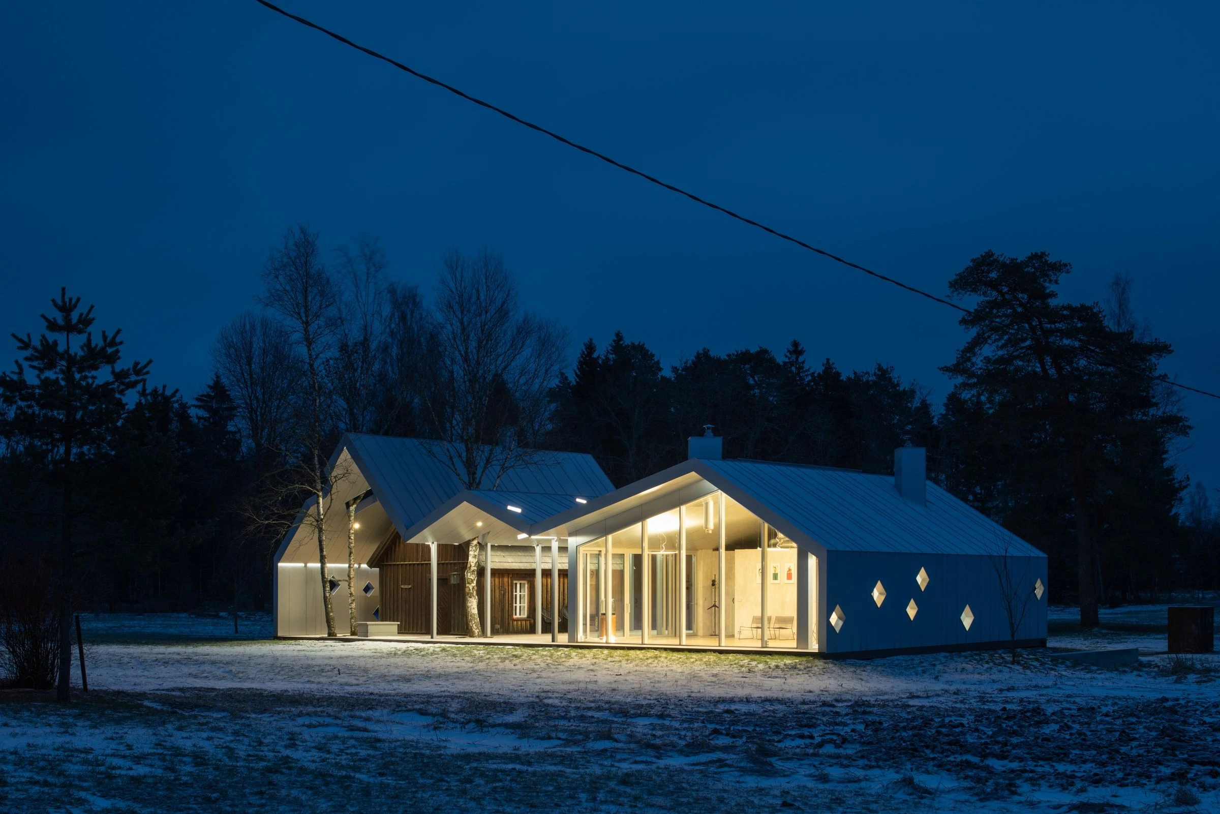 融合新旧的 Estonia 农庄桑拿房设计-7