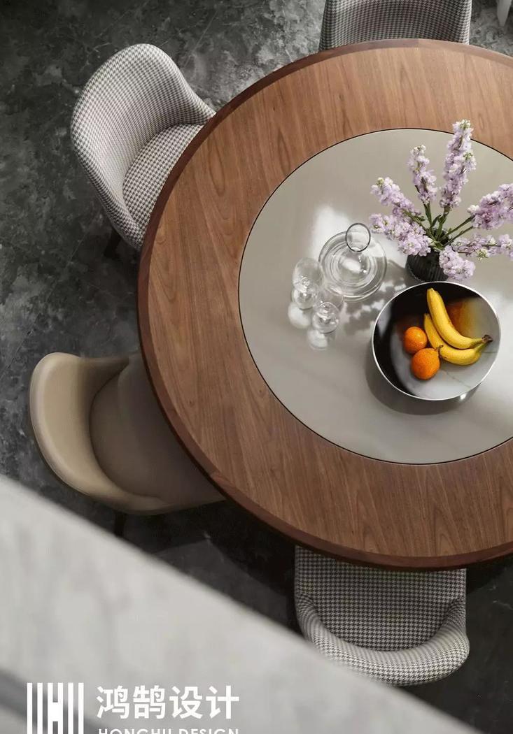 绍兴鸿鹄设计丨别墅空间,现代简约风的低奢艺术-27