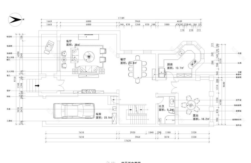 
法式欧式新中式别墅设计作品王文泉88 -7