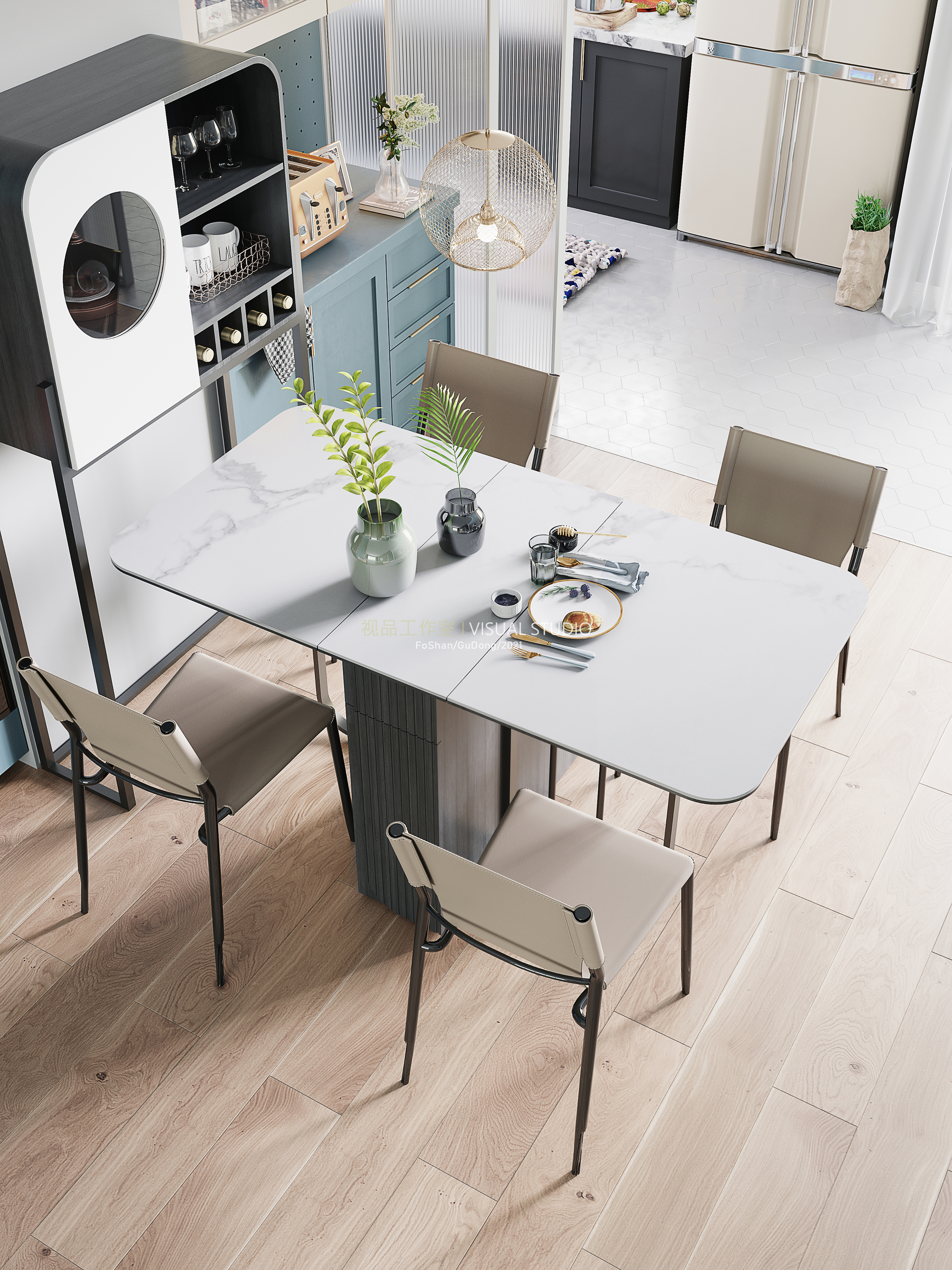 2款北欧多功能餐桌-4