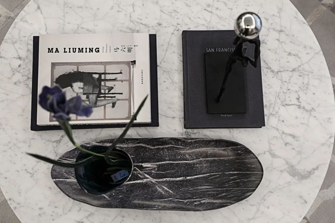 烟台万科翡翠长安样板间 | 抹茶色遇见黑灰色，简约至美-72