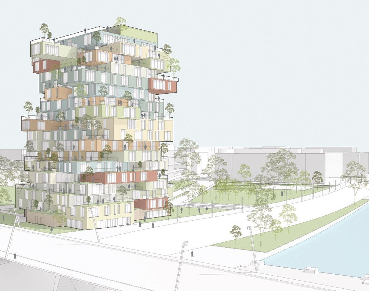 MVRDV 打造法国蒙彼利埃垂直村落-30