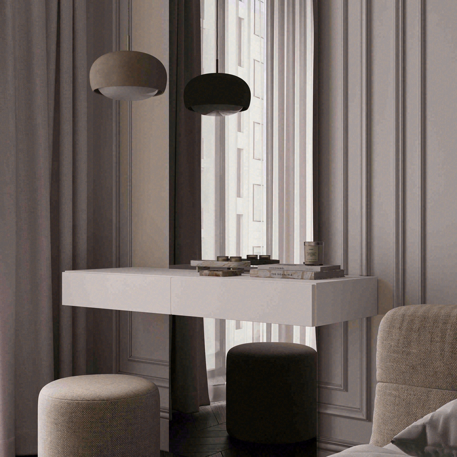 Neoclassical Bedroom Design - White City 2024-4