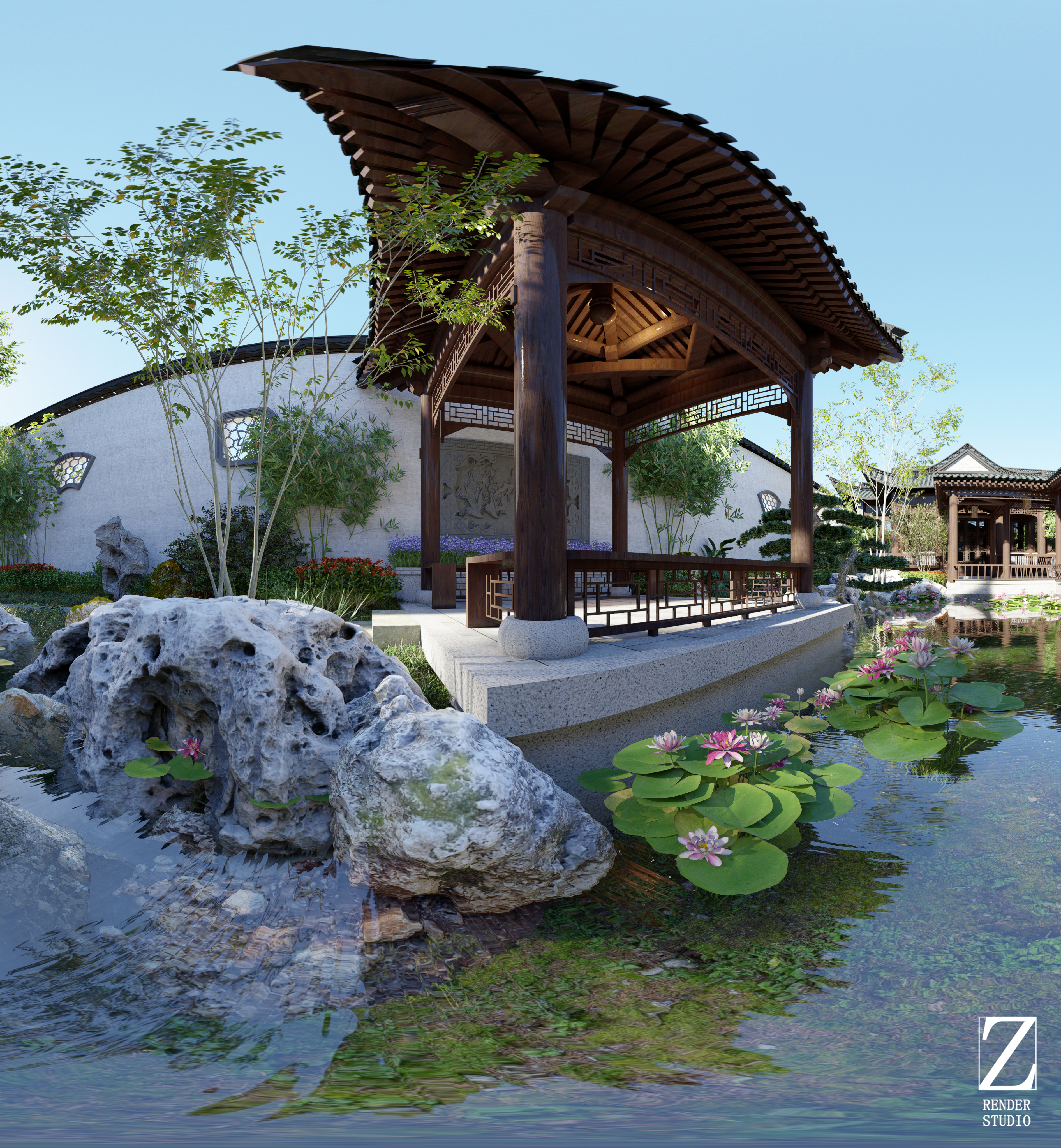 d5渲染园林动画练习-10