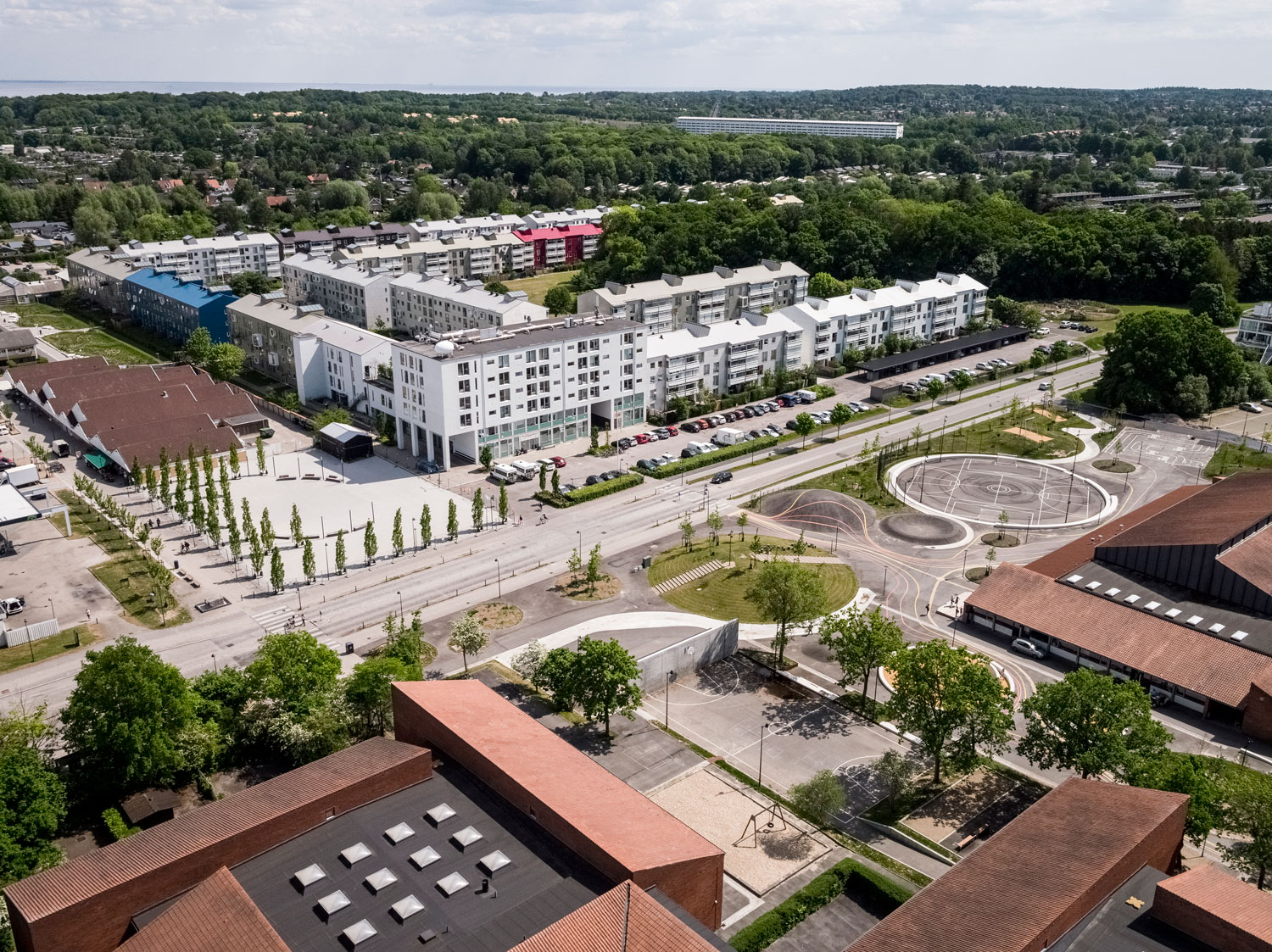 哥本哈根 Kokkedal 气候适应项目 | 水景公园与城市生活的完美融合-7