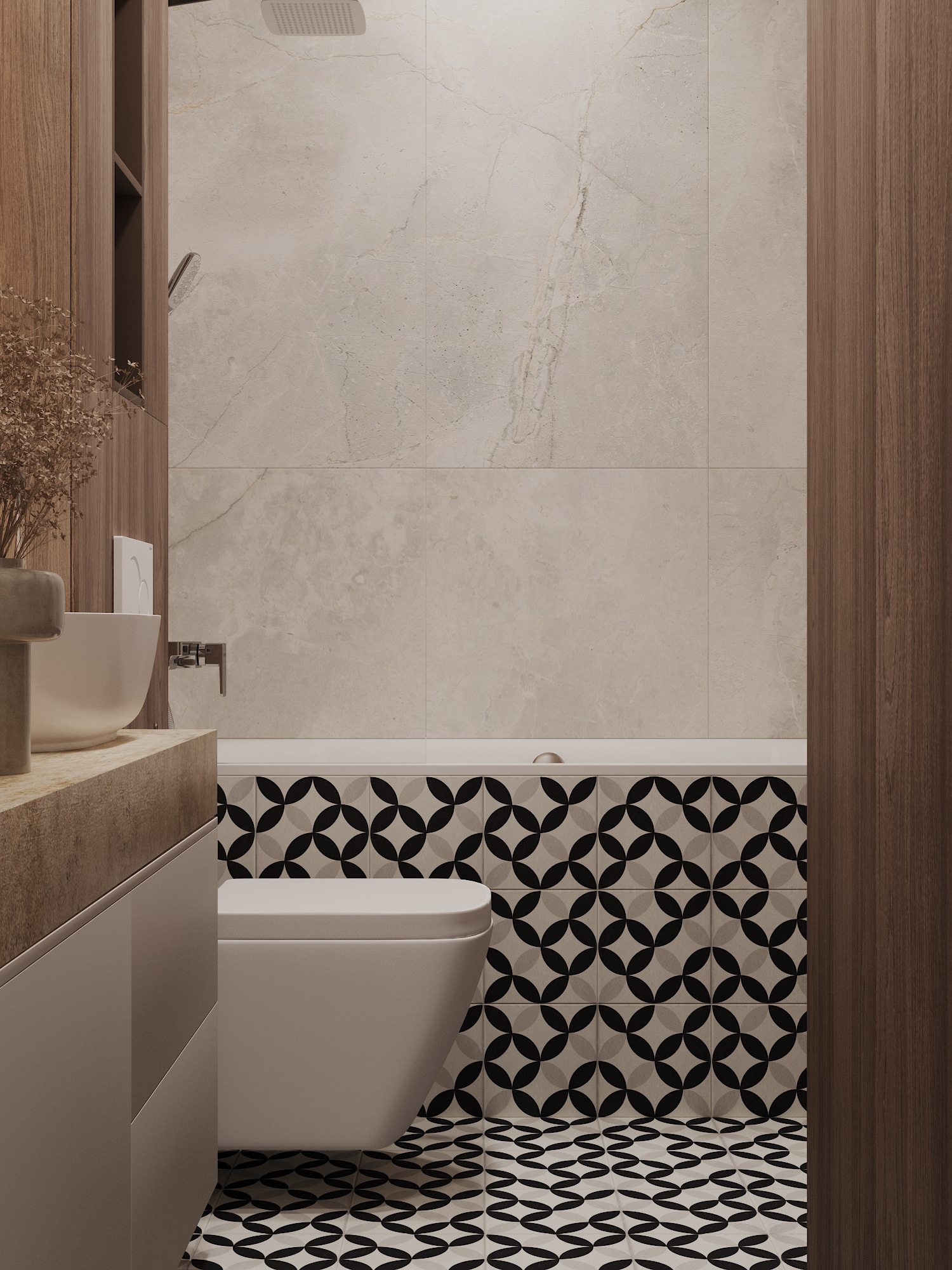 Minimal Pastel Beige Interior-5