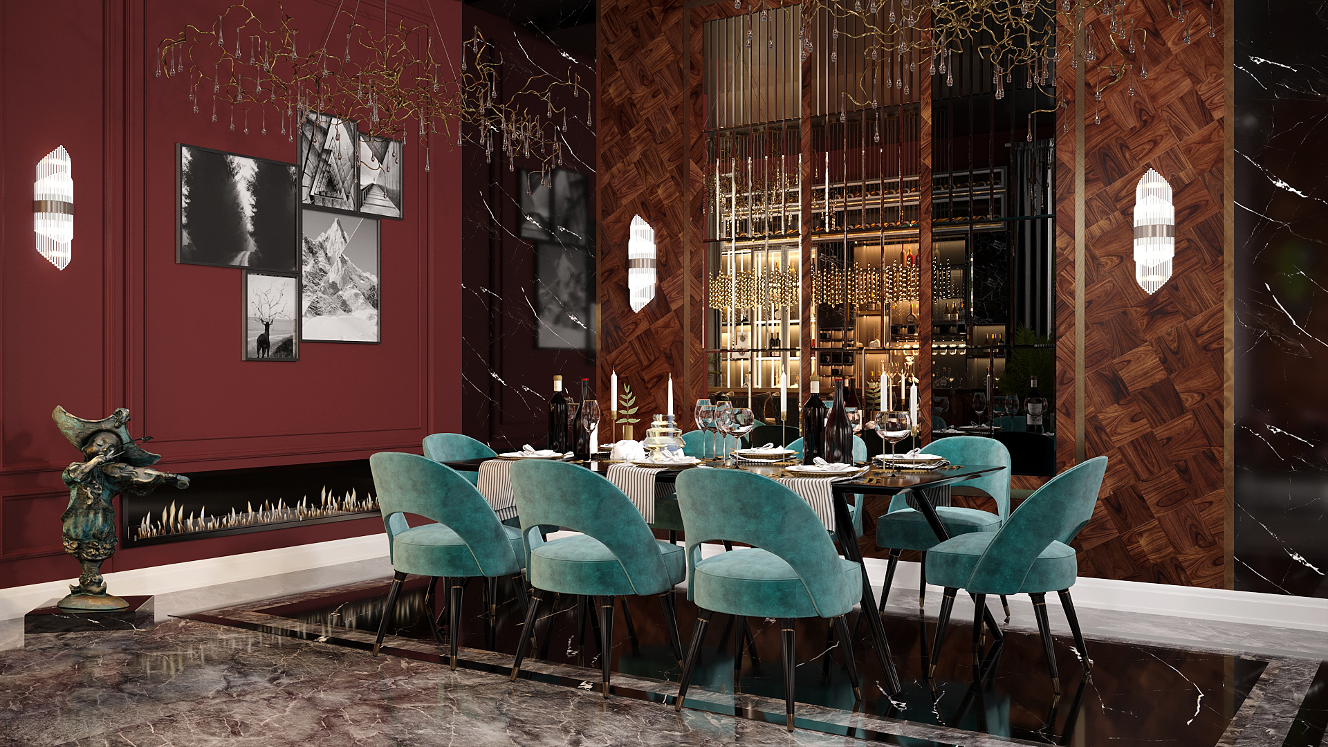 Hotel Restaurant & Lobby design in Shahdag-5